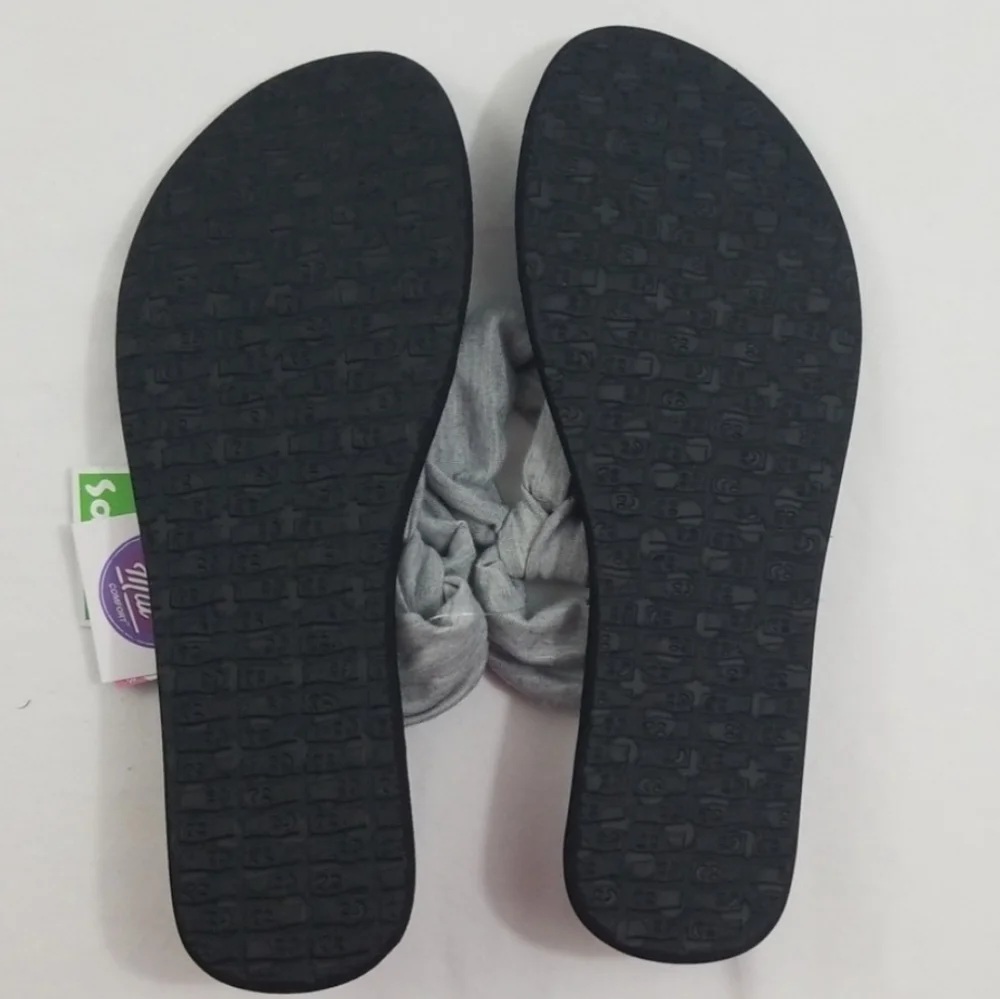 Sanuk Yoga Sling Ella Sandals Gray & Black